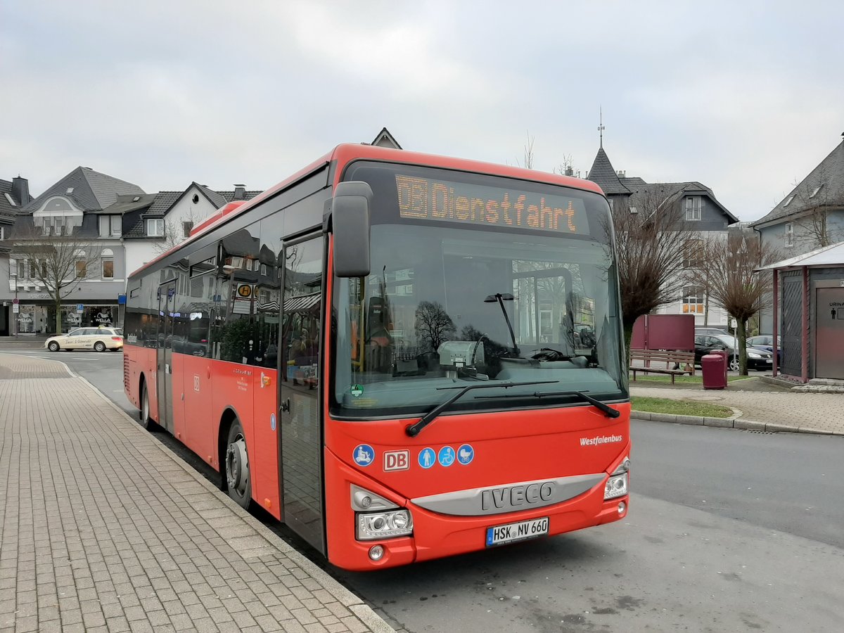 DB Westfalenbus 660
Aufgenommen am 06 Januar 2020
Meschede Busbahnhof/Bahnhof
HSK NV 660